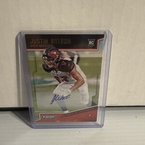 2018 Panini Playoff‎ Rookies Justin Watson #267 Rookie Auto RC Chiefs Buccaneers
